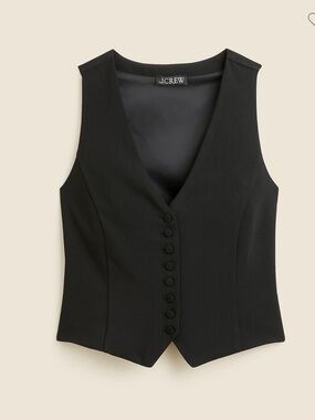 J. Crew Slim-fit tuxedo vest in city crepe.